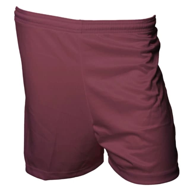 Precision Micro-Stripe Football Shorts in Maroon Size: XS Maroon Unisex XS