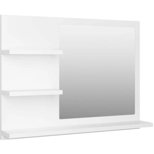 VIDAXL Vidaxl - Bathroom Mirror White 60x10.5x45cm Engineered Wood 8720286221914