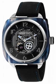 Briston Streamliner Skeleton Auto Blue Acetate Black Watch