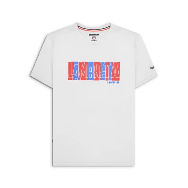Lambretta Text Tee - White White S