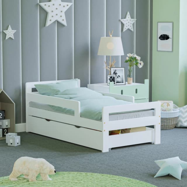 Lassic Junior Vida Taurus Toddler Bed With Storage White unisex One Size