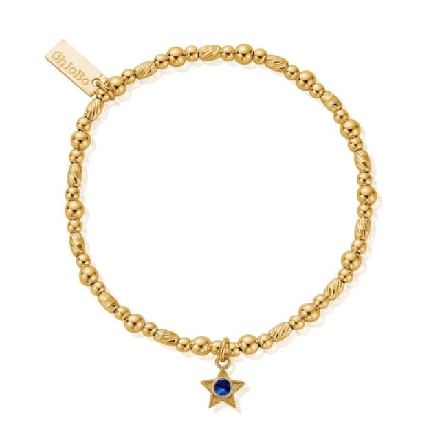 ChloBo GBBCB3503 December Birthstone Bracelet - 18ct Gold Jewellery