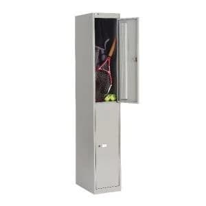 Bisley 2 Door Locker D305mm Goose Grey BY09212