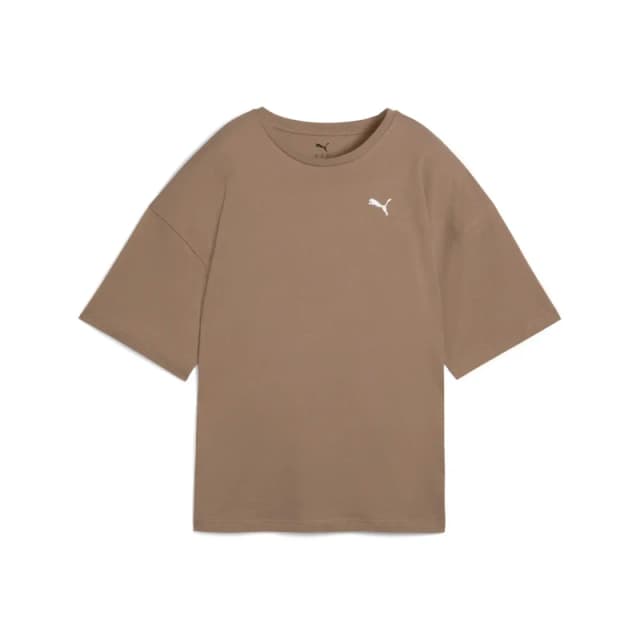 Puma Womens oversized T-Shirt Puma Essentials Marron Female L