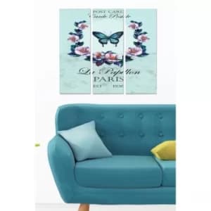 MDF9696568 Multicolor Decorative MDF Painting (3 Pieces)