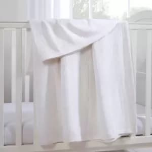Clair De Lune Cellular Blanket Large White
