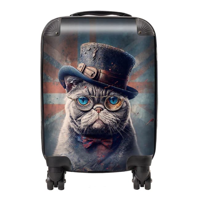 Warren Reed - Designer British Shorthair Cat Splashart Suitcase Size: Large Multicolor Unisex Large