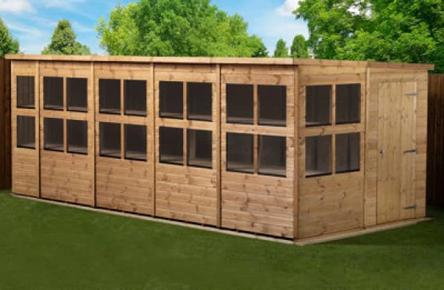 Empire Sheds Empire Pent Potting Shed 18X8 Single Door