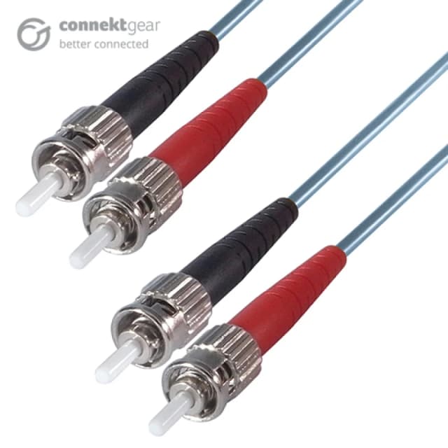 connektgear 1m Duplex Fibre Optic Multi-Mode Cable OM3 50/125 Micron S