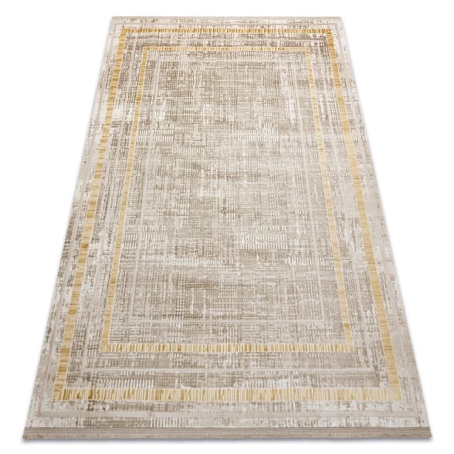 RugsX Duke Rug in Beige Size: 80cm x 150cm Beige Unisex 80cm x 150 cm