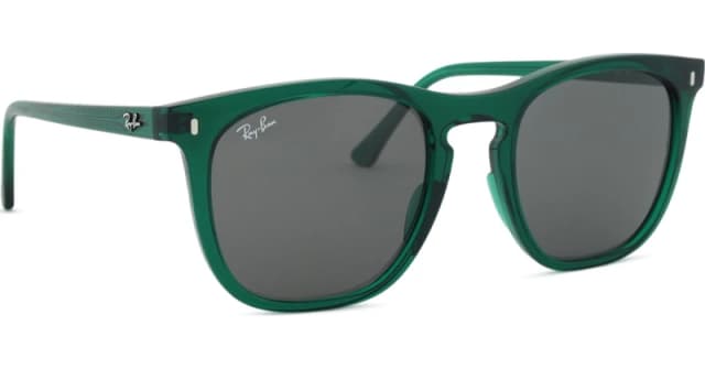 Ray-Ban RB2210 Square Sunglasses Transparent Green One Size