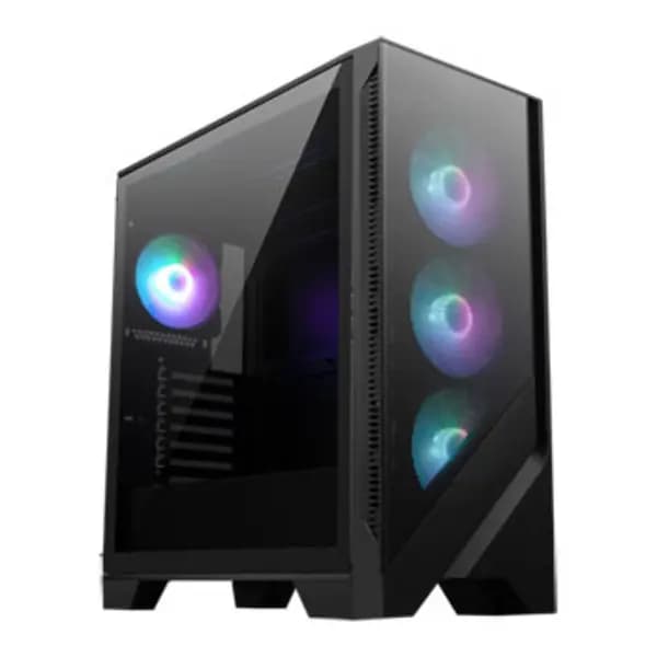 MSI MAG FORGE 320R AIRFLOW Micro Tower PC Black Transparent micro ATX Mini-ITX Mesh Plastic Gaming