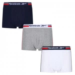 Reebok 3 Pack Jager Boxers Mens - Navy/Grey