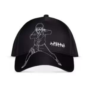 Naruto Shippuden Ninja Fighting Pose Adjustable Cap, Black (Ba213478Nrs)