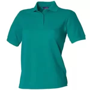 Henbury Womens/Ladies 65/35 Polo Shirt (S) (Jade)