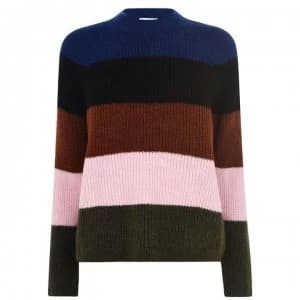 Only Jade Stripe Knit Sweater - Surf Web