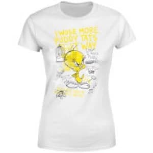 Looney Tunes Tweety Pie More Puddy Tats Womens T-Shirt - White - 3XL