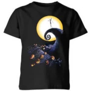 The Nightmare Before Christmas Jack Skellington Pumpkin King Colour Kids T-Shirt - Black - 11-12 Years