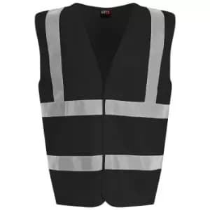 PRO RTX High Visibility Unisex Waistcoat (M) (Black) - Black