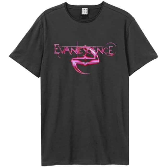 Amplified Amplified Men Glow Evanescence T-Shirt in Charcoal Size: X-Small Charcoal XS Male 5063703824583