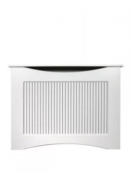 Adam Fire Surrounds 120Cm White Satin Radiator Cover