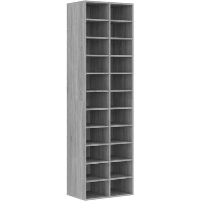 VIDAXL Shoe Cabinet Grey Sonoma 54x34x183cm Engineered Wood vidaXL 8720286952627