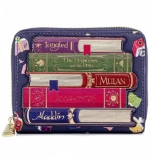 Loungefly Disney Princess Books AOP Zip Around Wallet