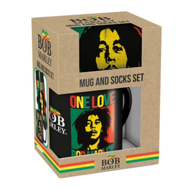 Bob Marley Bob Marley One Love Mug and Sock Set Multi One Size Unisex 5063652151365