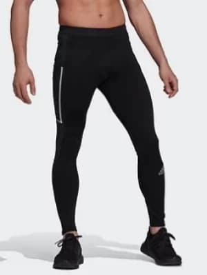 adidas Saturday Warm Running Leggings, Black Size XS Men