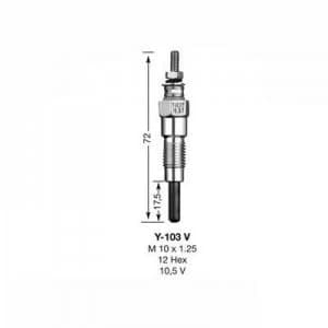 NGK Glow Plug Y-103V Y103V (2031)