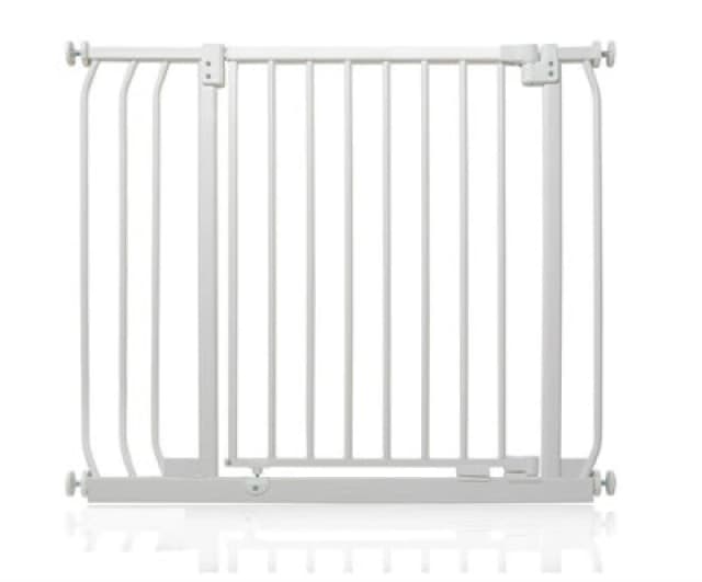 Safetots Elite Pressure Safety Gate, 80Cm - 89Cm, Matt White, Pressure Fit Stair Gate