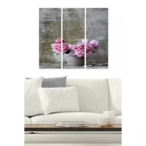 MDF828564 Multicolor Decorative MDF Painting (3 Pieces)