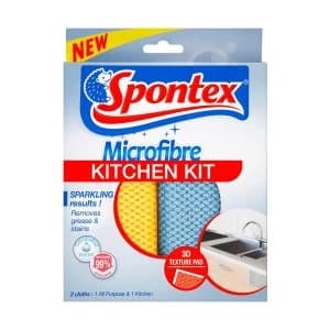Spontex Microfibre Kitchen Kit