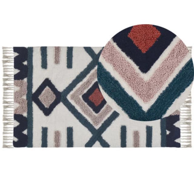 Beliani Rug Kozlu Multicolour 80 X 150 Cm Cotton