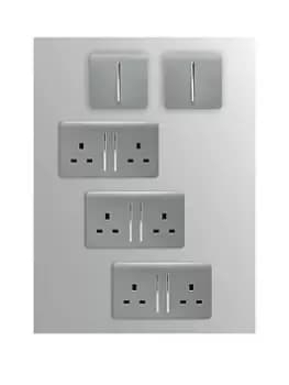 Trendiswitch Lounge Kit - 2 X Single Switch 3 X Double Socket