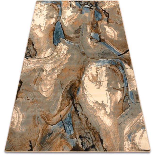 RUGSX Wool Omega Rug Blue