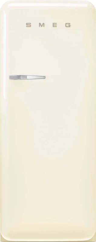 Smeg 244 Litre Fifties Style Right Hand Hinge Freestanding Fridge With Ice Box Cream FAB28RCR6UK Cream colour