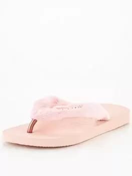 Havaianas Havaianas Home Fluffy Flip Flops, Ballet Rose, Size 3-4, Women