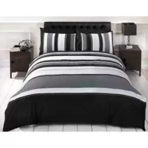 Rapport Home Furnishings Double Detroit Duvet Set Grey