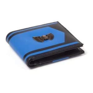Warhammer 40K - Space Marines Logo Metal Badge Mens Bi-Fold Wallet - Blue/Black