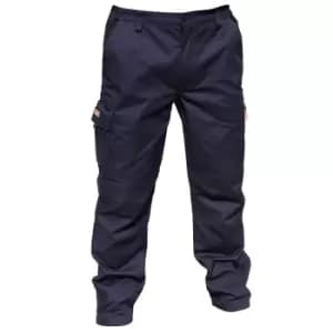 Result Mens Stretch Work Trousers / Pants (32 Inch Leg Length) (34a) (Navy Blue)