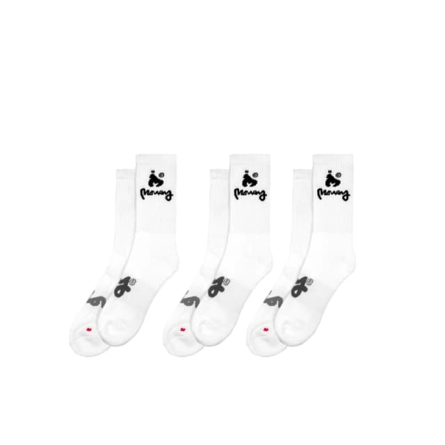 Money 3 Pack Sports Socks - White White 7 - 11
