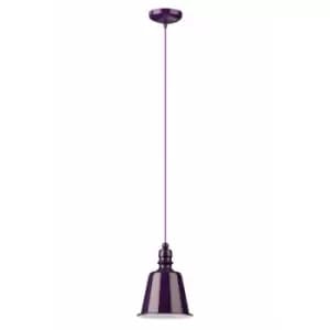 Purple Pagoda Pendant Light - Premier Housewares
