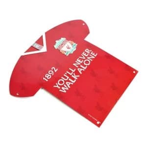 Liverpool Crest Shirt Shaped Metal Sign