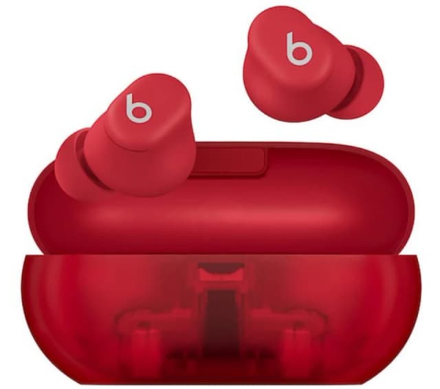Beats Solo Buds True Wireless In-Ear Headphones - Transparent Red
