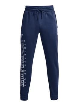 Under Armour Training Project Rock Fleece Joggers - Blue Size XL, Men