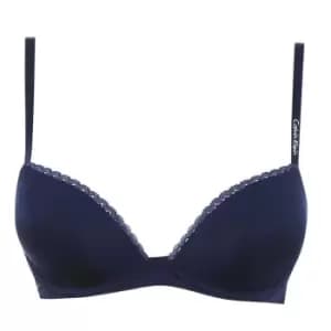 Calvin Klein Seductive Comfort Customized Lift Bra - Blue