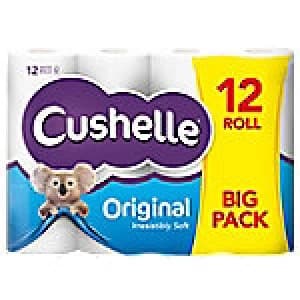 Cushelle Toilet Rolls Comfort 2 Ply 12 Rolls of 180 Sheets