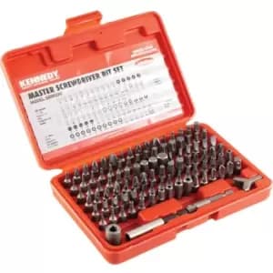 Kennedy Master Screwdriver Bit Set 1/4"X25mm 100 Piece