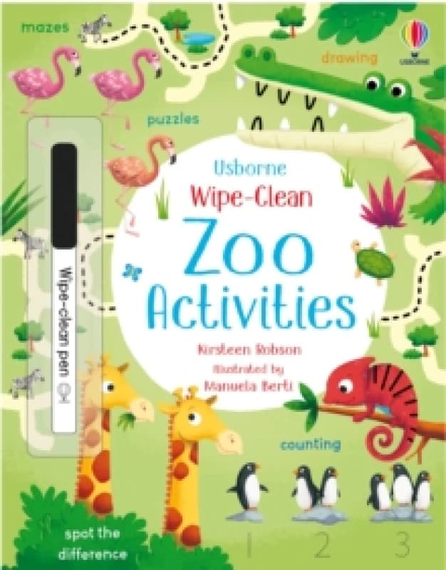 Kirsteen Robson Wipe-Clean Zoo Activities Book Multi unisex